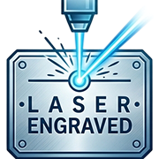 Precision laser engraved signs